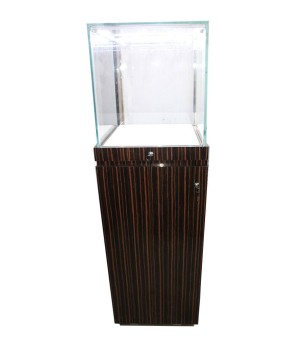 High End Wooden Glass Jewelry Display Pedestals Showcase